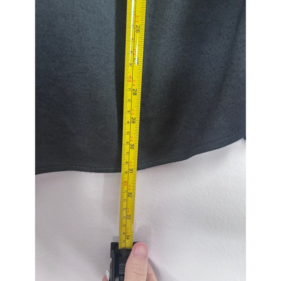 Tahari Other - Tahari Mens XL Modal Blend Button Down Shirt Dark Gray Long Sleeve Pique Knit